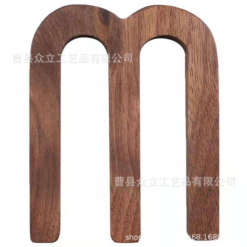 Nordic Style Black Walnut Letter Combination DIY Letter Home Decoration Wall Decoration Wooden Shooting Props