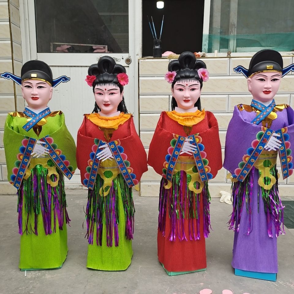 纸衣 金童玉女 成品童男童女 全套殡葬高档民俗用品厂家 纸衣布衣