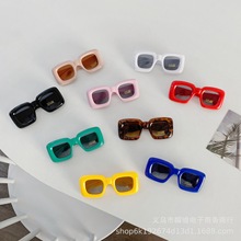 韩国同款时尚大方款彩色儿童墨镜宝宝个性洋气户外凹造型拍照眼镜