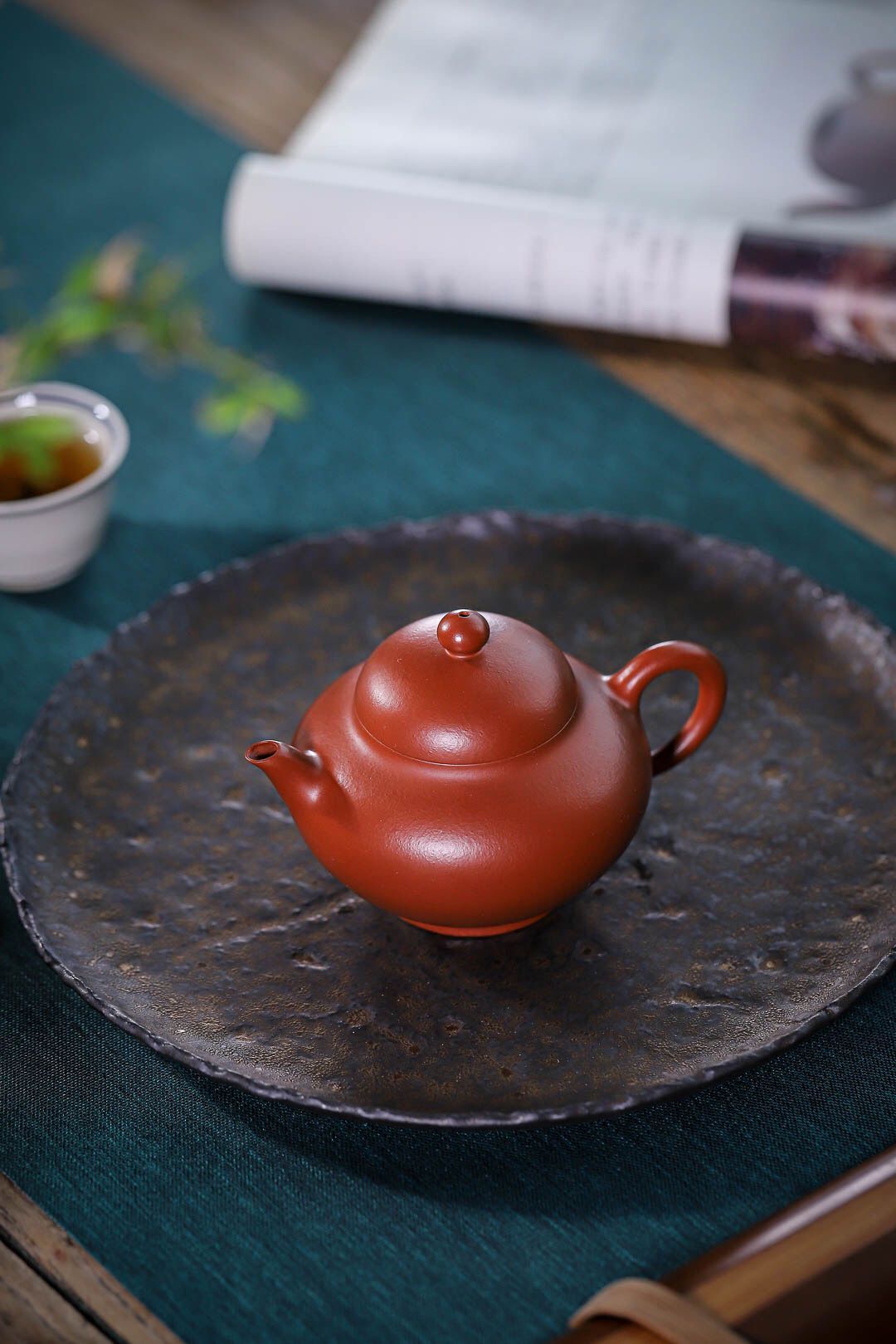 梵砂堂原矿紫砂壶 实用器华颖壶 朱泥小品茶壶 家用工夫小茶壶