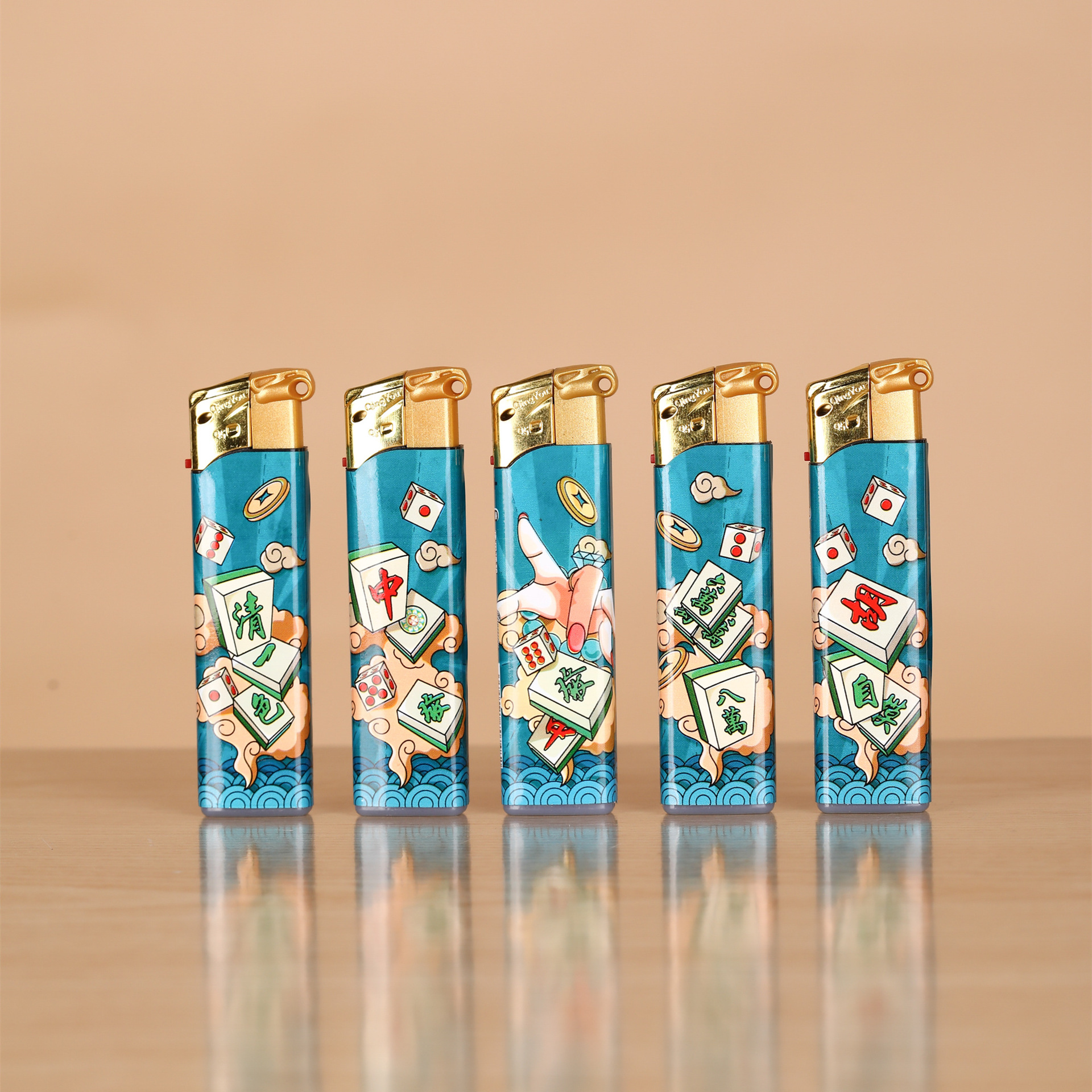 庆友打火机批发qingyou q5-1直冲打火机 创意金风罩塑料防风机