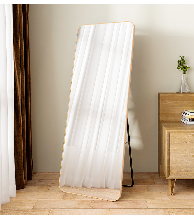 家用卧室全身落地镜子立体穿衣镜立式等身试衣镜壁挂大特价ins风