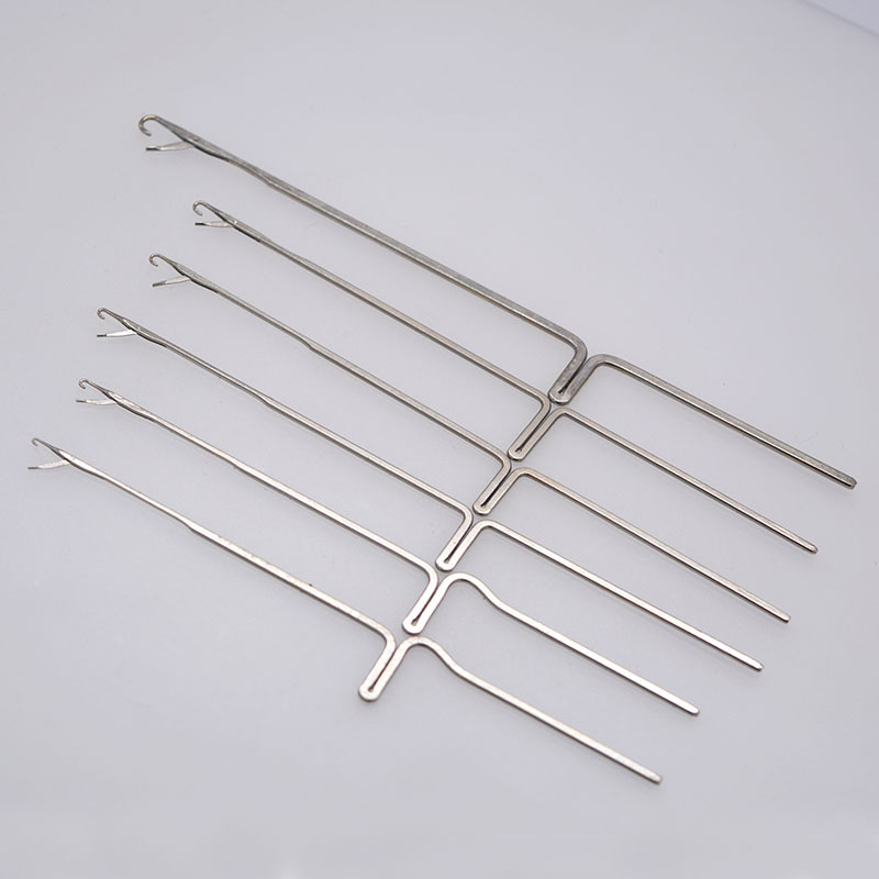 带舌头钩针 活舌三通小号长勾针 不锈钢羊毛衫修补藏线头编织工具