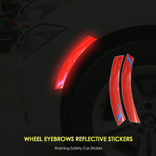 适用于宝马轮眉反光贴3系5系X3X5个性创意车身警示贴侧标改装车贴