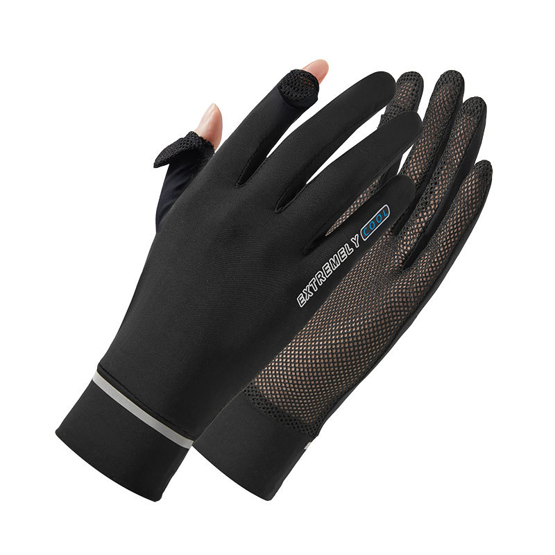 Car Knight Sun Protection Gloves Female Ice Feeling Summer Cycling Wholesale Driving Non-Slip Outdoor Riding Ice Silk Gloves