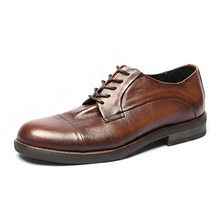1107-1英伦复古男鞋头层牛皮手工擦色真皮做旧皮鞋 现货一件代发