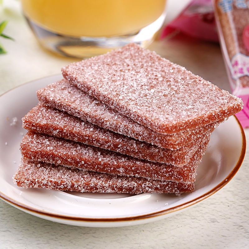 山楂冰糖雪花山楂片山楂糕5斤3斤带糖山楂条消食开胃零办公零食