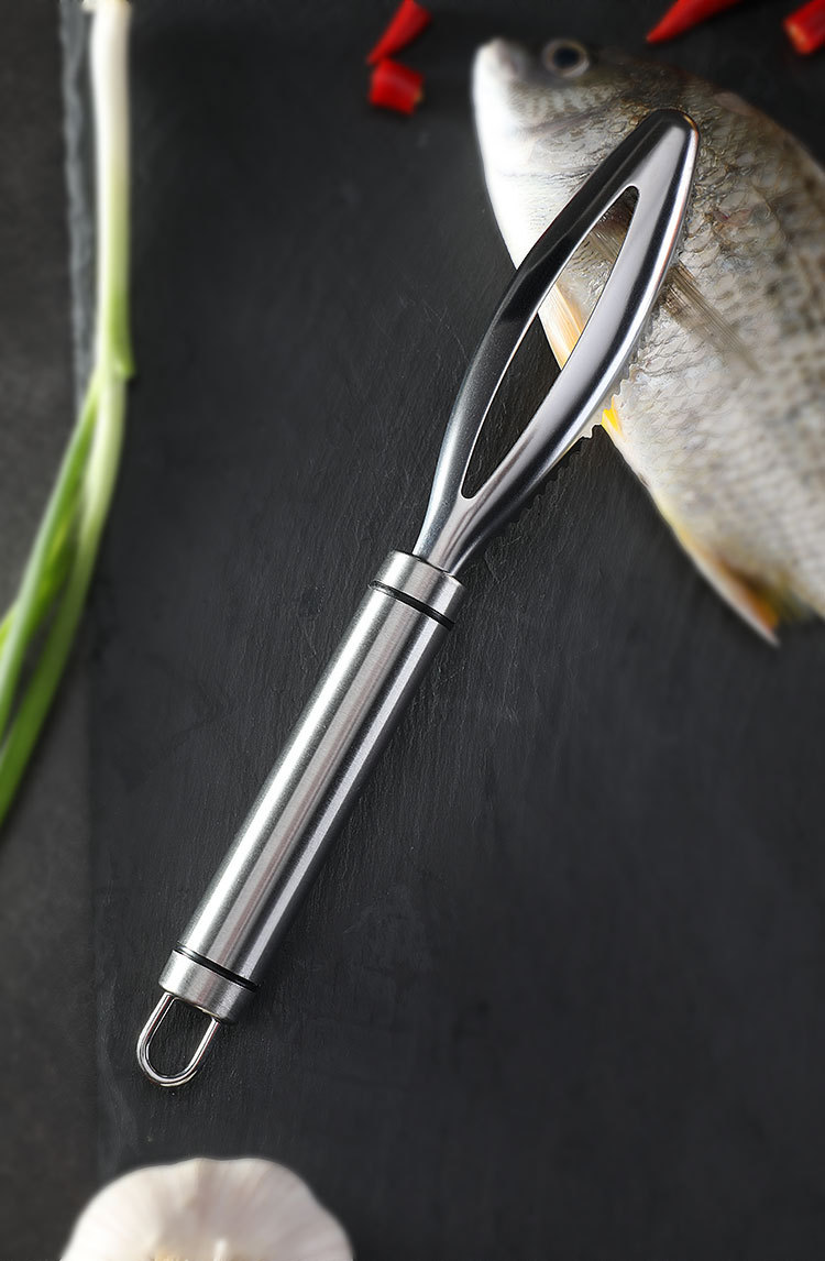 不锈钢鱼鳞刨刮鳞打鳞器家用刮鱼鳞器去鱼鳞厨房杀鱼工具鱼刷