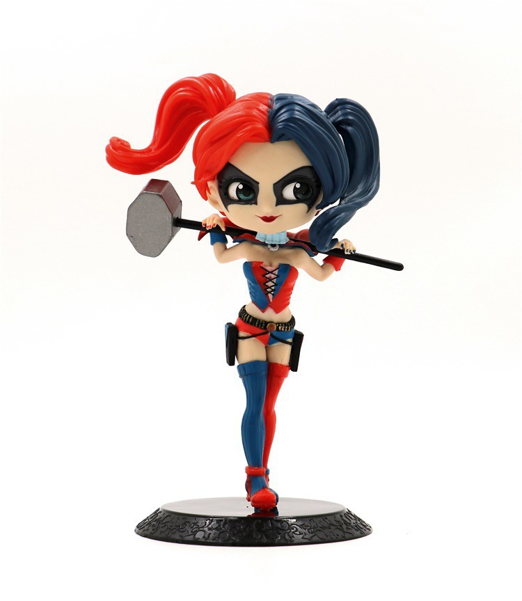 厂家直销 q版 大眼睛 小丑女 哈里 奎因 漫画版 小丑男 摆件 手办