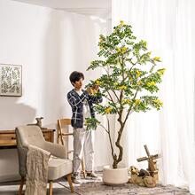 大型仿真愧花假树绿植盆栽室内客厅造景落地仿生假花植物装饰摆件