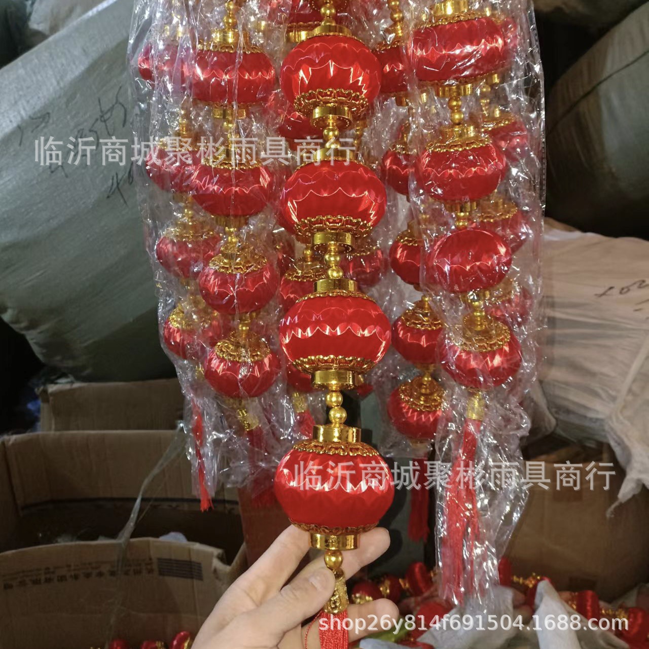 2023 Hydrangea Lantern String Ornaments New Year Festival Decoration Spring Festival Pendant Small Bell Pepper Lucky Bag Festive New Year Goods Pepper