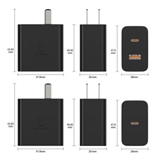 厂家批发充电器塑胶外壳 A+C TPC 双C+A接口 欧美插头可选 PC注塑