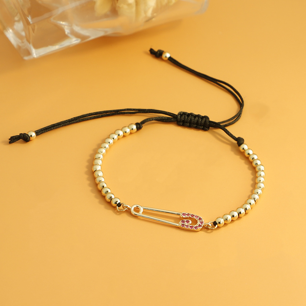 蓝转调节绳男女手链不锈钢编织绳手链情侣手环节日纪念日礼物