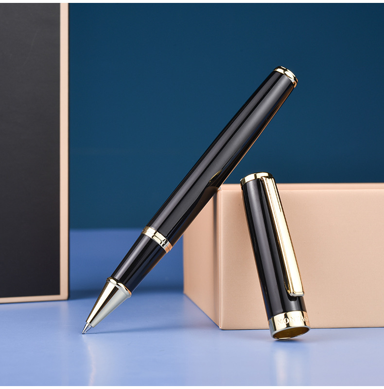 法国梦特娇礼遇商务签字笔学生办公送笔芯中性笔刻字礼盒装宝珠笔
