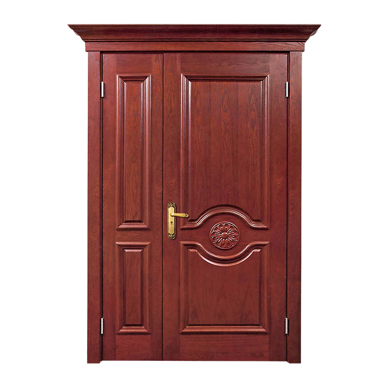 供应室内套装门 办公室用镶线子母门带雕花烤漆门 高档三七门批发