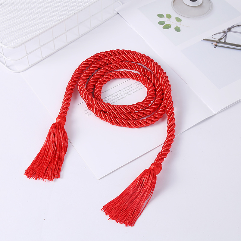 polyester double-headed woven tassel diy tassel clothing graduation cap twisted string tassel handmade clothing two-headed tassel