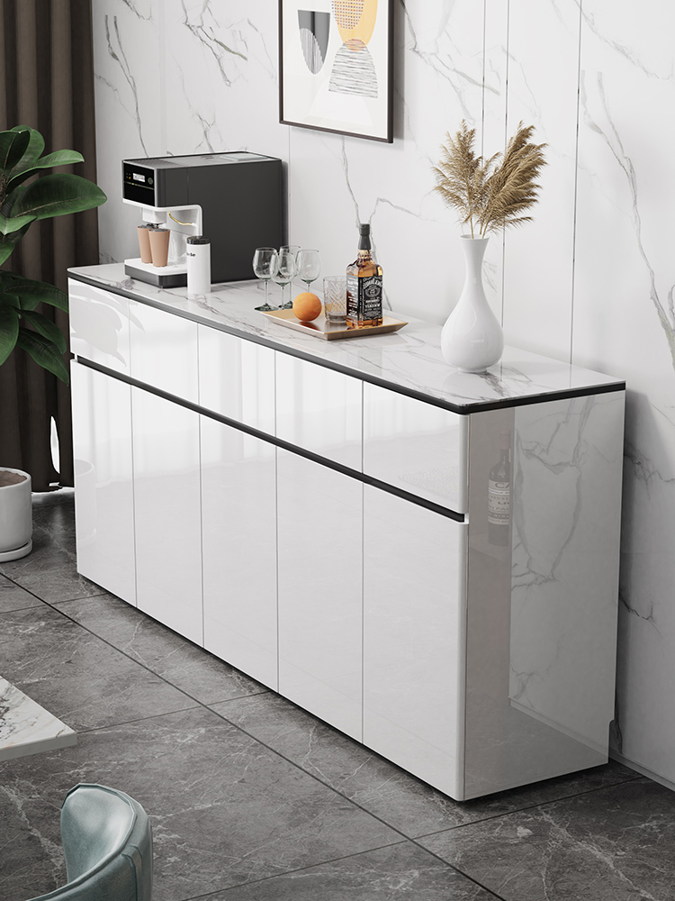 轻奢餐边柜酒柜现代简约碗柜家用厨房储物柜客厅靠墙柜子茶水边柜