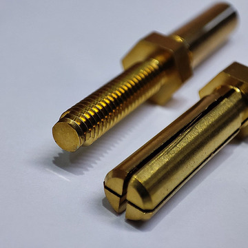 智能机器人零件高压公插针 cnc数控走芯机定制加工连接高压铜插针