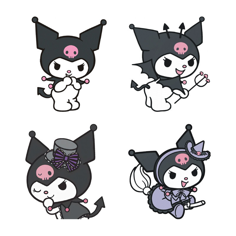 电动车贴纸可爱卡通库洛米装饰摩托车电瓶车行李箱划痕遮挡-阿里巴巴