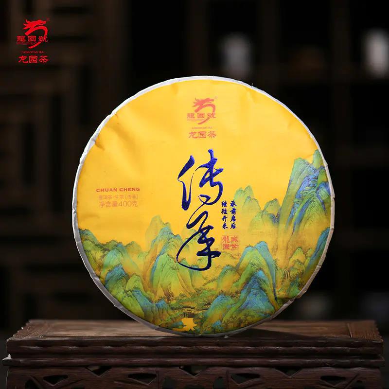云南普洱茶 龙园号 2020年传承生饼七子饼茶 400g 早春茶-阿里巴巴