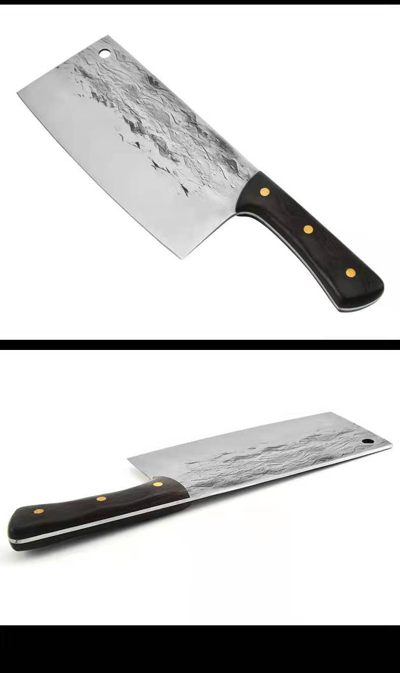 手工锻打菜刀大片刀不锈钢切片刀切菜中式厨师专用刀厨刀锋利菜刀