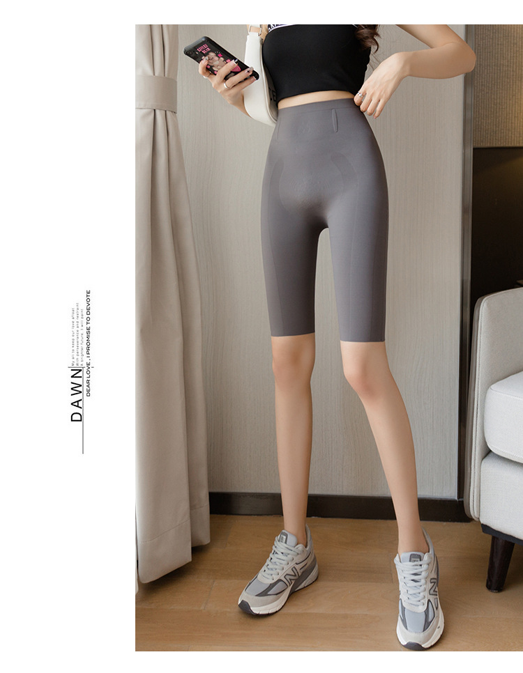 升级版五分悬浮裤鲨鱼裤女外穿芭比裤批发收腹提臀大码五分骑行裤