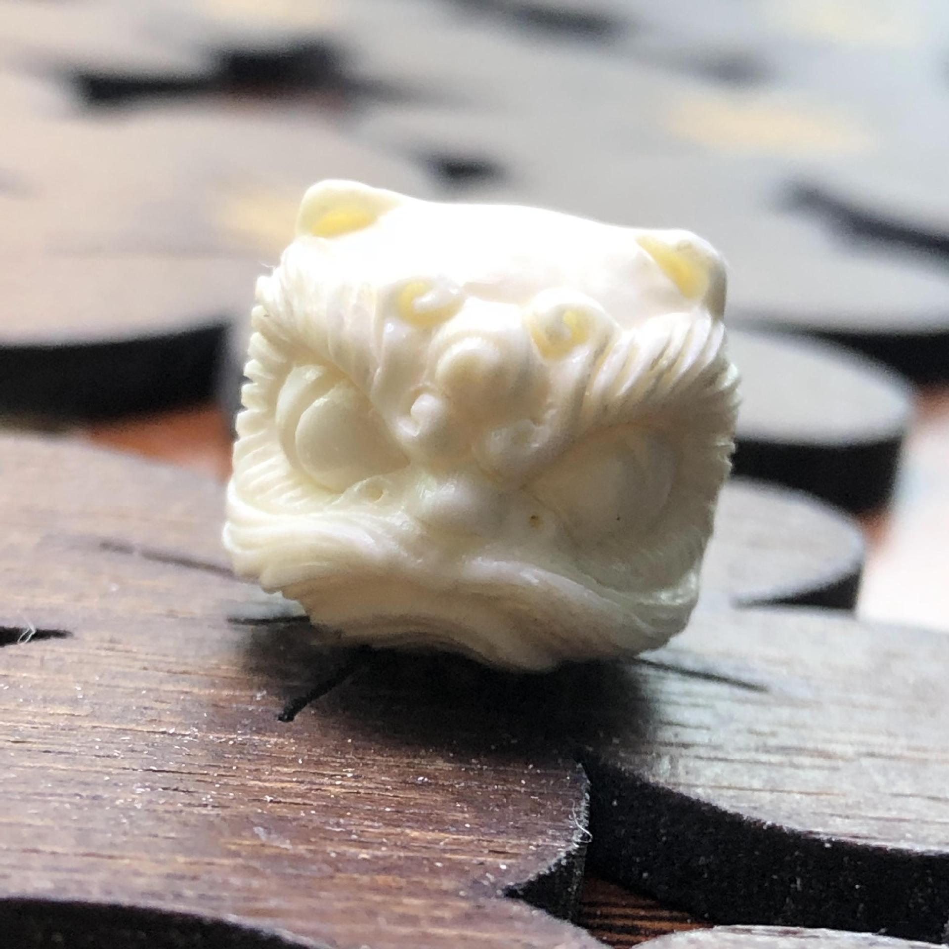 唐龙猛犸 冰料猛犸牙醒狮 猛犸唐狮 猛犸牙狮子 猛犸牙配饰