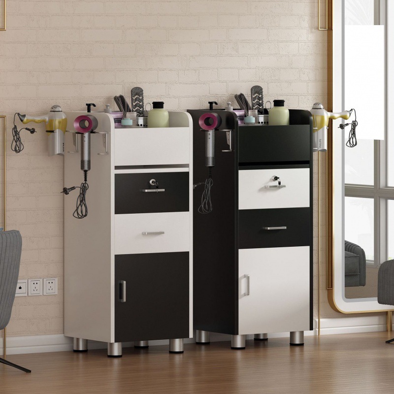 理发店工作柜发廊柜美容美发店产品工具车柜子落地带抽屉式储物柜