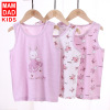 Cross-border foreign trade Class A girl cotton material vest Bunny printing Child 3 box-packed summer Sweat camisole