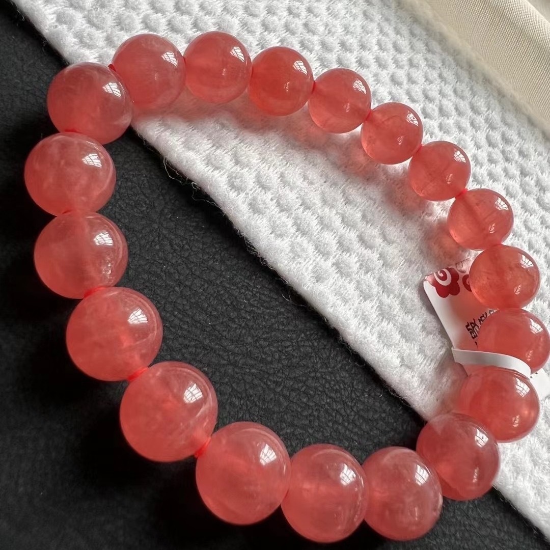 新货红纹石手链,自然光实拍红纹石手链 ,规格10.3毫米.重43.