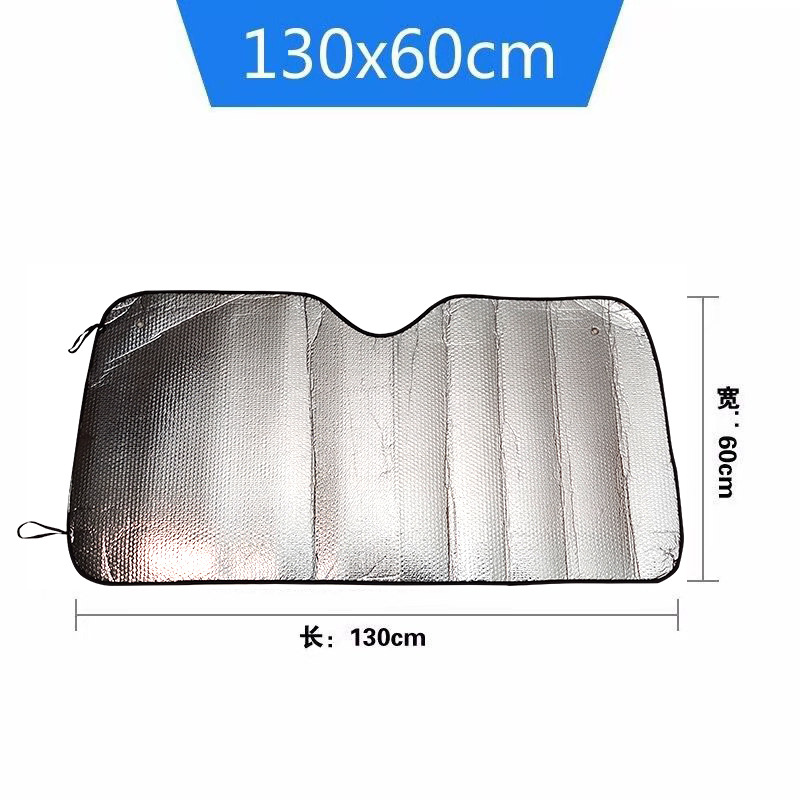 Sun Shield in Stock Wholesale Car Sun Protection Heat Insulation Universal Car Sunshade Front Windshield Silver Windshield Customization