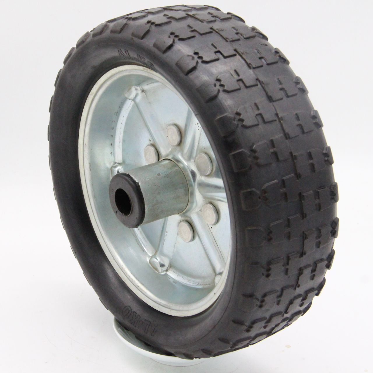 厂家直供10寸实心橡胶轮 金属轮毂板车,仓运车轮子