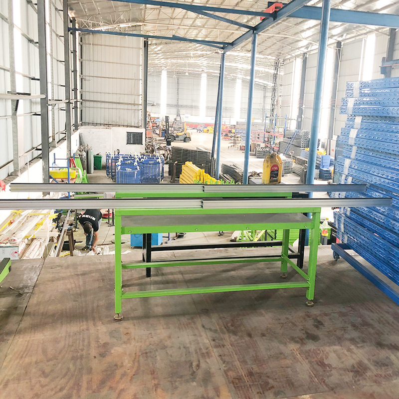 门窗产品打包工作台长度可伸缩打包架铝材厂零件打包安装工作台
