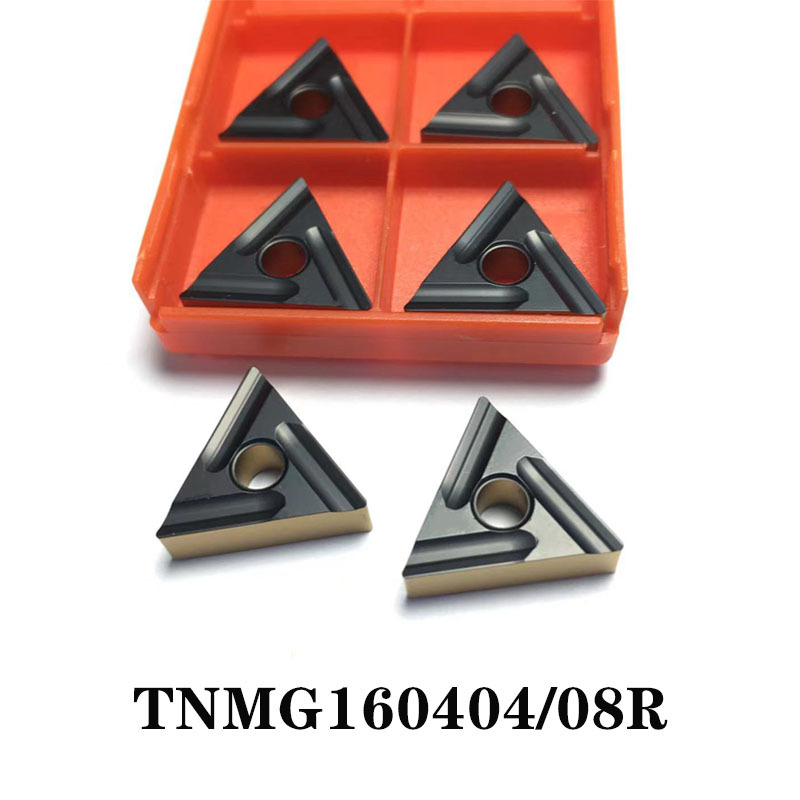双色钢件用数控车刀片TNMG160404/08R-S三角开槽合金刀头刀粒刀具