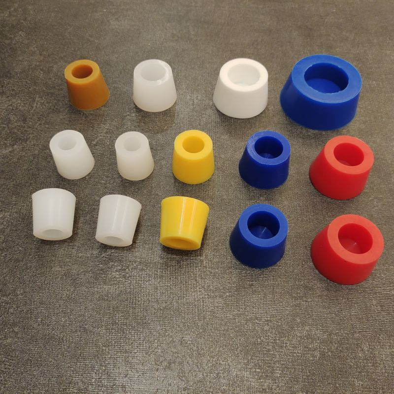 空心锥形塞硅胶塞实心有孔胶塞闷头通孔堵孔遮掩保护橡胶硅胶堵头