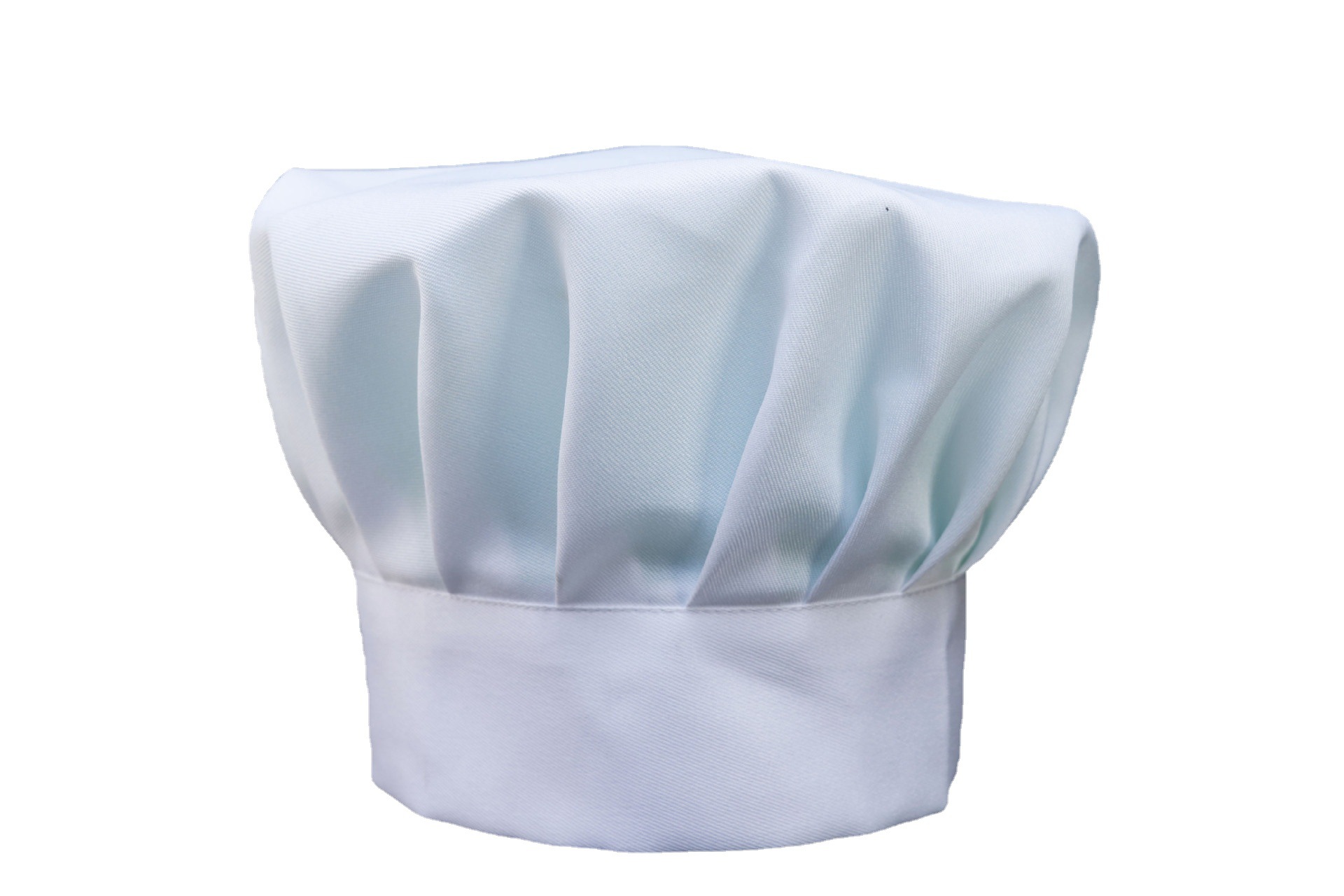 厨房餐饮工作帽子男女白色厨师帽防掉发可调节包头厨师白色布帽