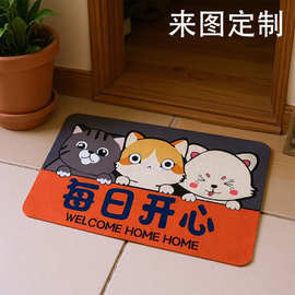 卡通动物小尺寸可洗硅藻泥吸水软垫卫生间专用吸水垫耐脏防滑地垫