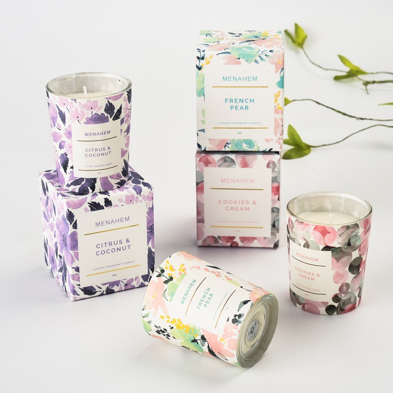 Creative Flower Aromatherapy Candle Wholesale Smoke-Free Fragrance Soy Wax Household Essential Oil Candle Cute Holiday Gift