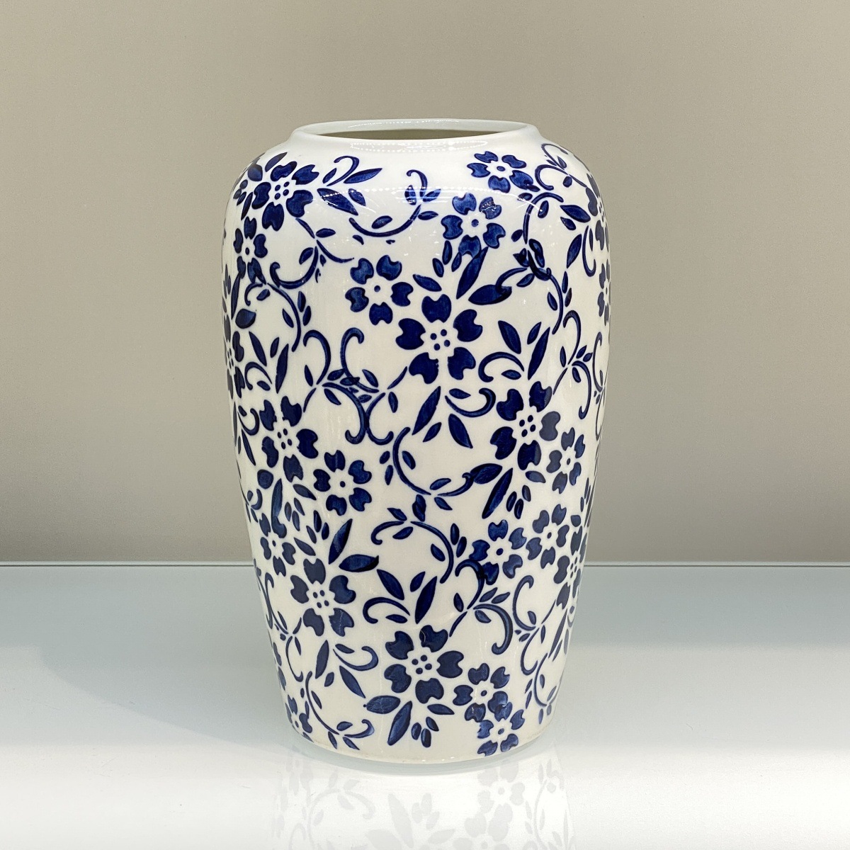 new chinese style blue and white porcelain ceramic flower vase flower arrangement decoration living room wine cabinet decoration flower arrangement decoration 16