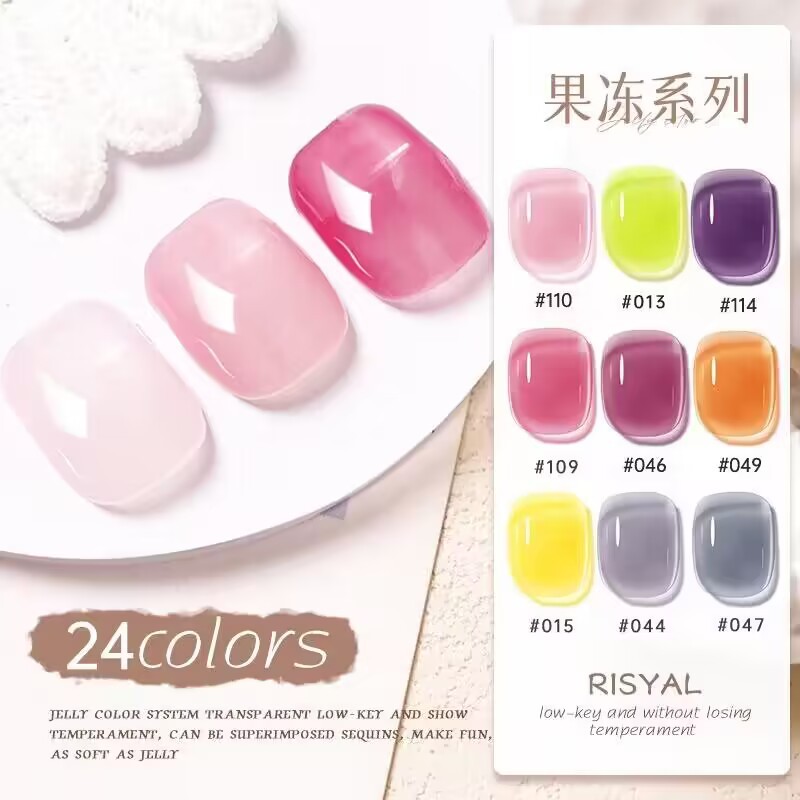 Uv Polish Wholesale Nail Glue Full Set Jelly Ice Transparent Color for Nail Beauty Shop Phototherapy New Nail-Beauty Glue Base Gel