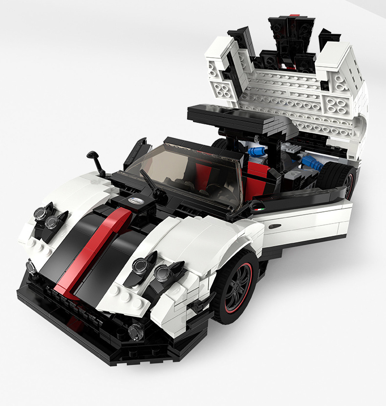 星辉正版1:16帕加尼拼装积木车98200高难度小颗粒拼插跨境元旦