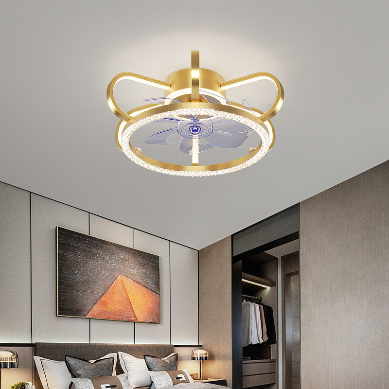 Children's Room Ceiling Fan Lamp Ceiling Fan Lights Nordic Simple Bedroom Dining Room Living Room Boys and Girls Electric Fan Lamp