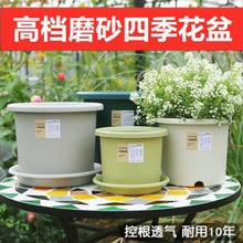 控根盆四季花简约加仑深型大号个性景绿萝塑料花