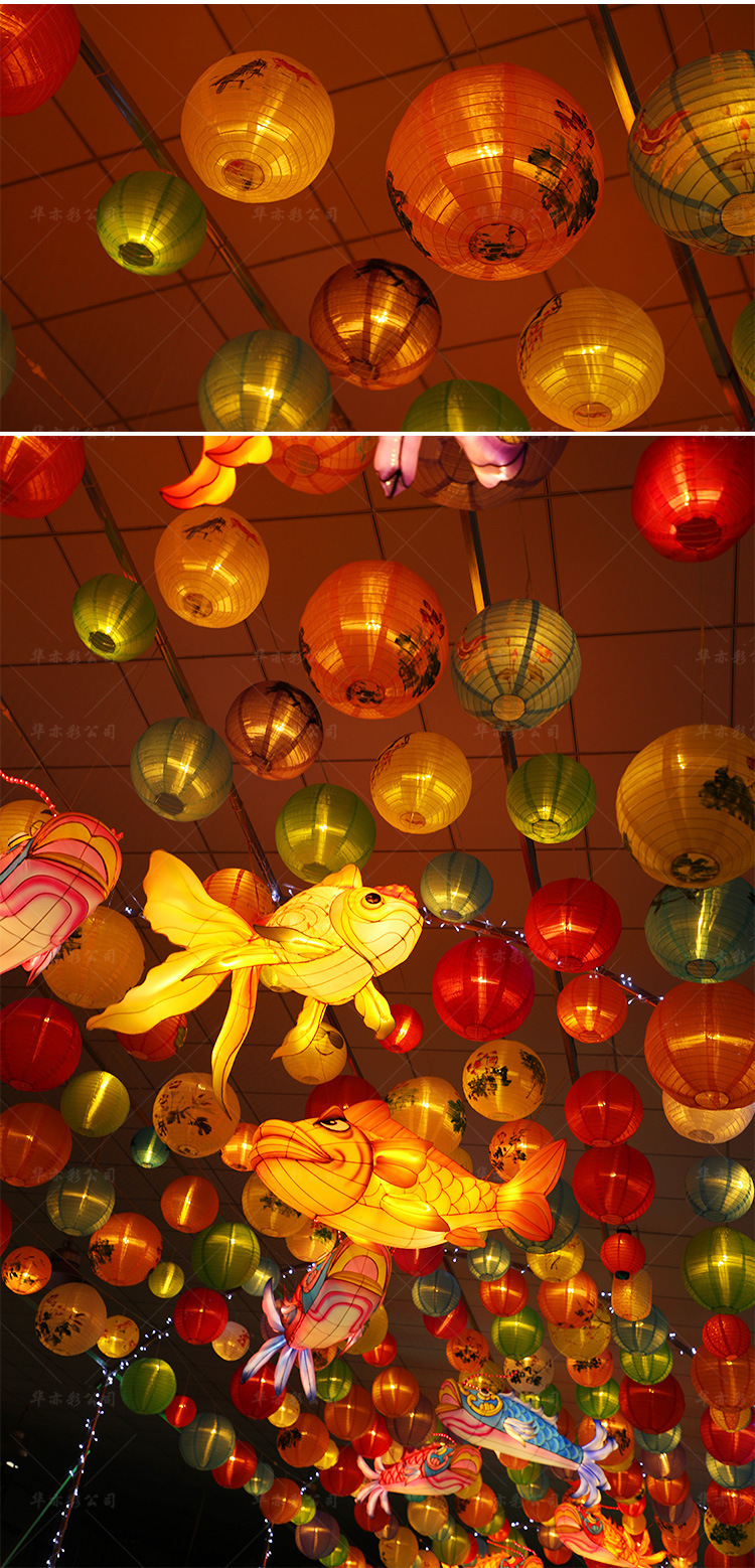 中秋节大型灯会装饰灯组手工花灯通道中式灯笼灯景区夜景灯笼挂饰