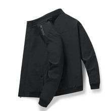 一件代发男装夹克2021秋季新款潮流休闲工装外套立领时尚飞行夹克