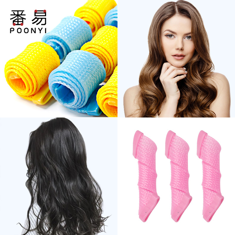 懒人卷发筒卷发器盘发器睡觉自动定型水波纹卷蜗牛卷内扣学生宿舍