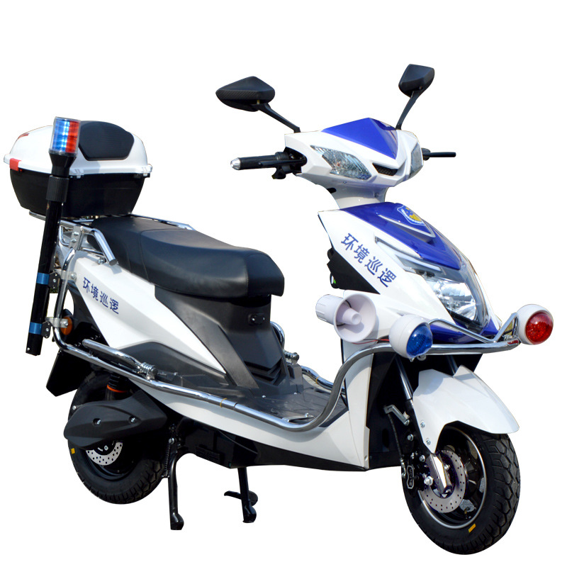 治安巡逻车两轮电动摩托车保安物业城管小区校园60v72v踏板电瓶车