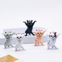 日本Qualia联名妖娆猫风骚猫咪笔架支架可爱摆件手办钥匙扣小配件