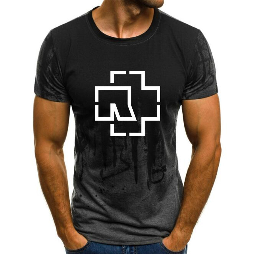 速卖通wish热销男装t恤 德国战车乐队rammstein印花男士运动t恤