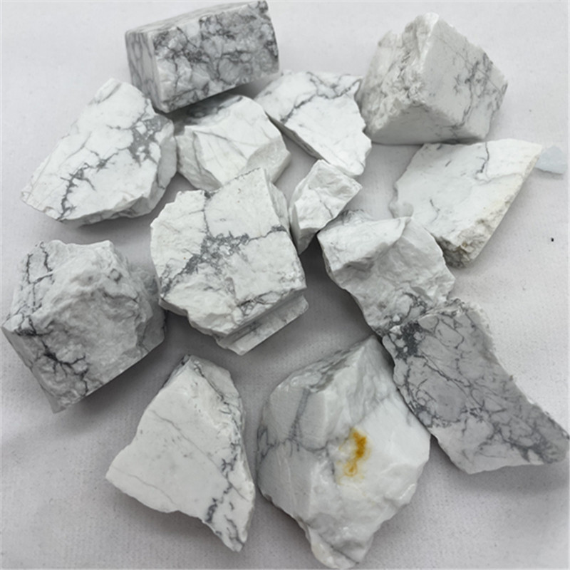 厂家供应白松石原石水晶鱼缸景石扩香原石